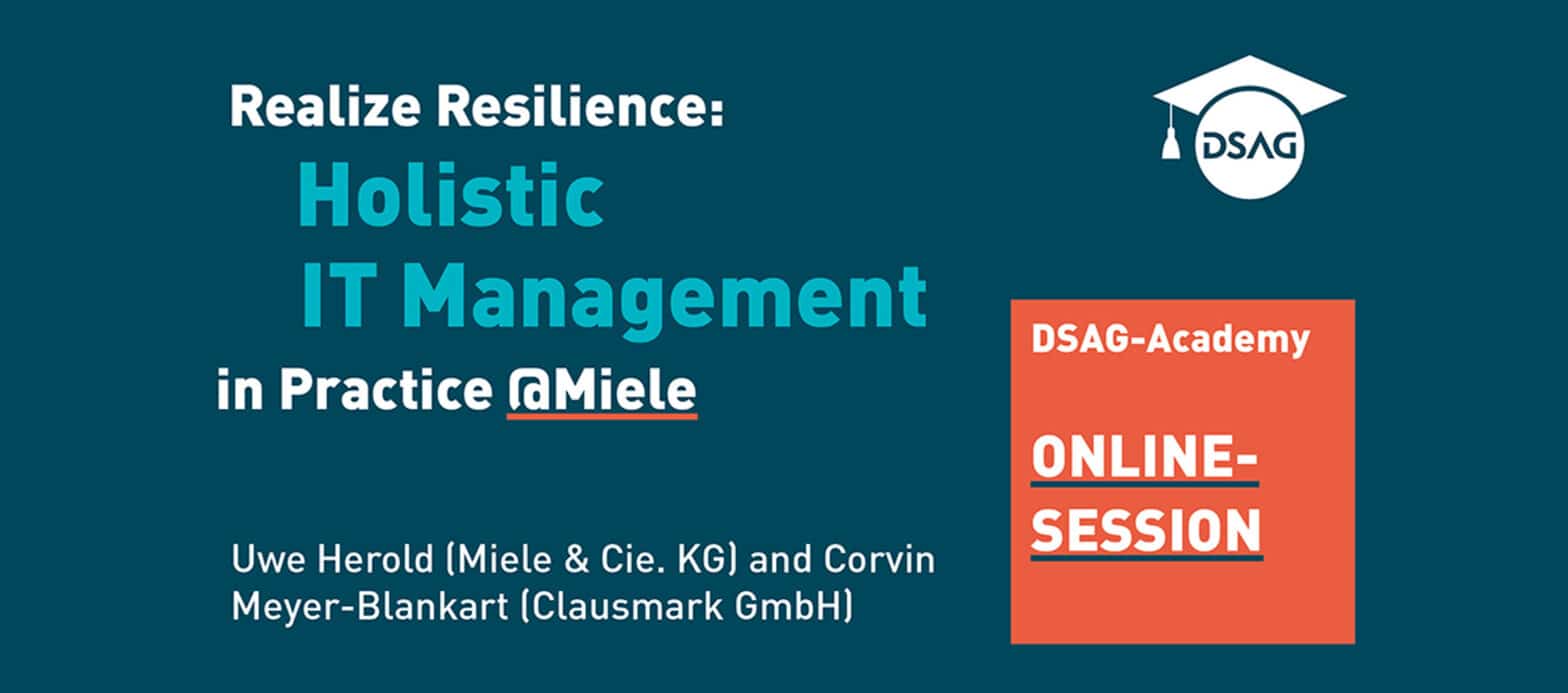 Realize Resilience Header DSAG Online Session with Uwe Herold Clausmark 1